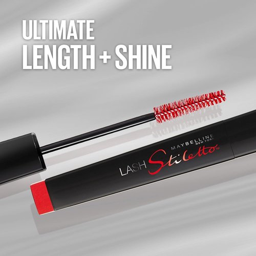 Maybelline Lash Stiletto Mascara - Ultimate Length, Washable, Very Black, 1 Count