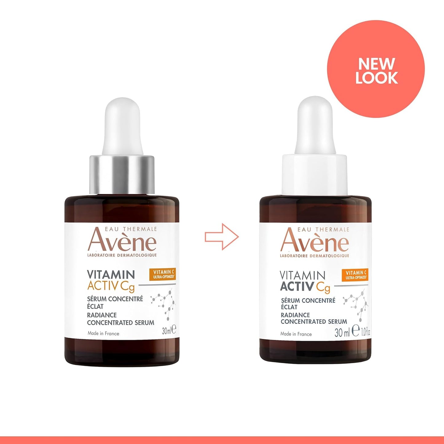 Avène Vitamin Cg Radiance Serum - Boost Glow & Reduce Wrinkles | 1 FL Oz with Niacinamide & Bakuchiol
