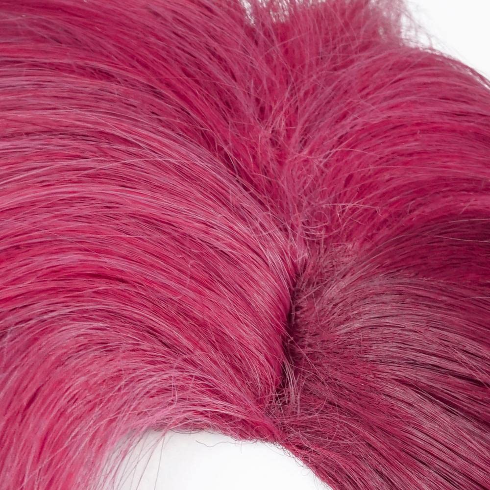 Magenta Cosplay Wig Anime Costume Women Short Vi Wigs for Halloween