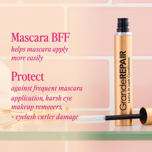 Grande Cosmetics GrandeREPAIR Leave-In Lash Conditioner - Strengthens & Protects with Biotin Peptide | 0.10 oz