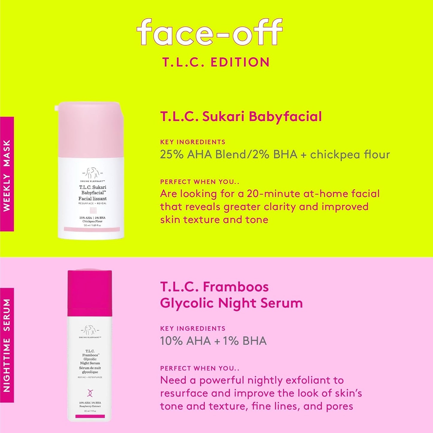 Drunk Elephant T.L.C. Sukari Babyfacial - Exfoliating Face Mask for Radiant Skin - 1 oz | Cruelty-Free & Dermatologist-Tested