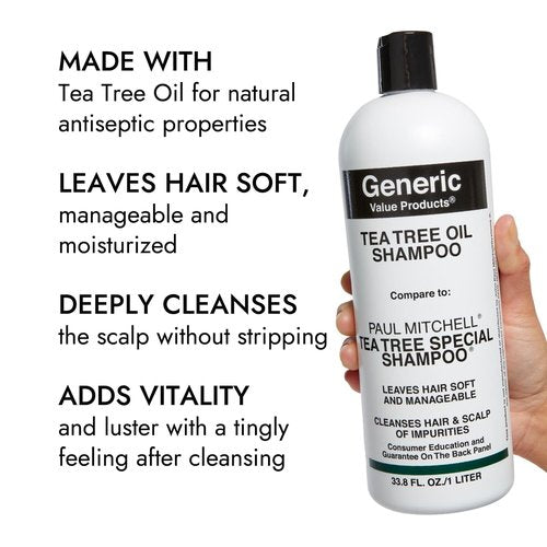 Generic Value Products Tea Tree Oil Shampoo - Softens Hair & Cleanses Scalp | 16 oz
