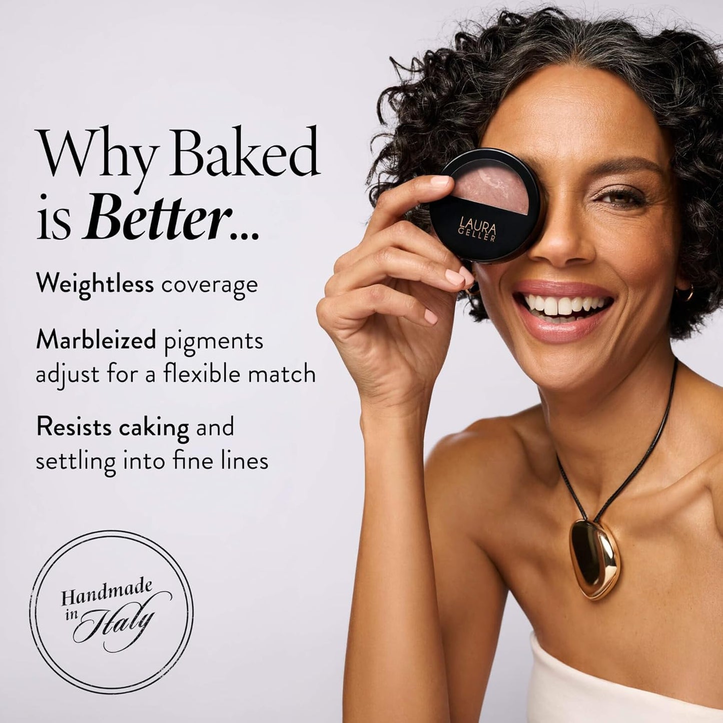 Laura Geller New York Baked Balance-N-Brighten Foundation - Flawless Finish with Kabuki Brush | Fair Shade