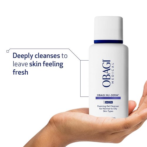 Obagi Nu-Derm Foaming Gel Cleanser - Deep-Cleansing & Hydrating Formula with Aloe Vera | For Normal to Oily Skin