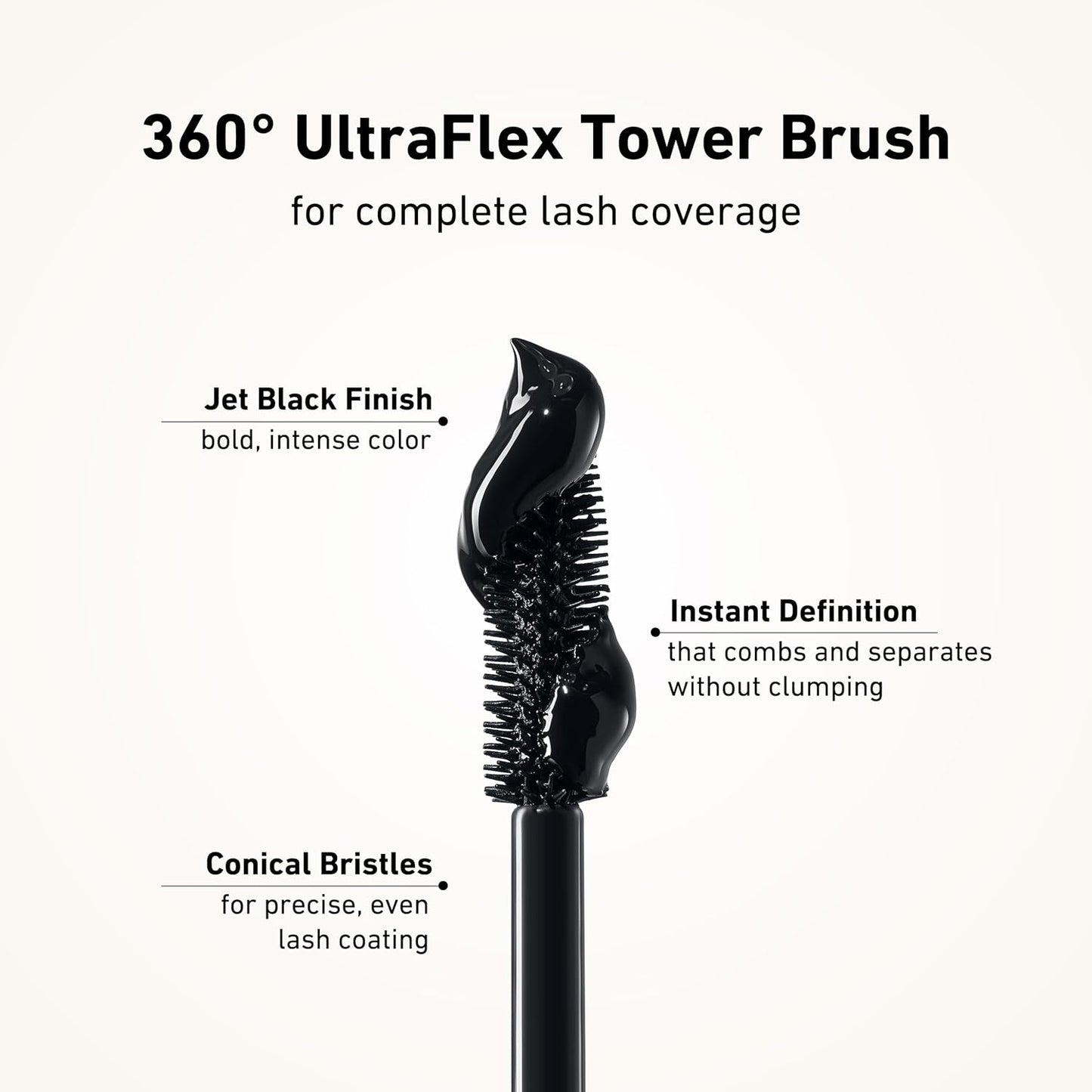 Zev First Take Mascara - Volumizing & Lengthening Formula for False Lash Effect | Buildable, Cruelty-Free, Black