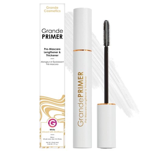 Grande Cosmetics GrandePRIMER Pre-Mascara Lengthener & Thickener with Peptides - Smudge-Proof & Water-Resistant (0.32 oz)