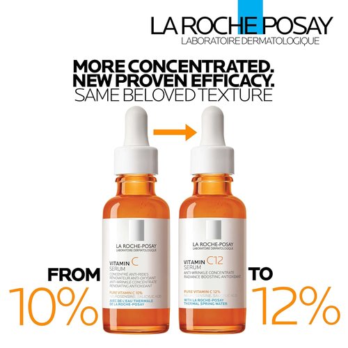 La Roche-Posay Vitamin C Serum - Hydrating Face Serum with Hyaluronic & Salicylic Acid for Radiance | 2 Formulas for Normal/Oily Skin