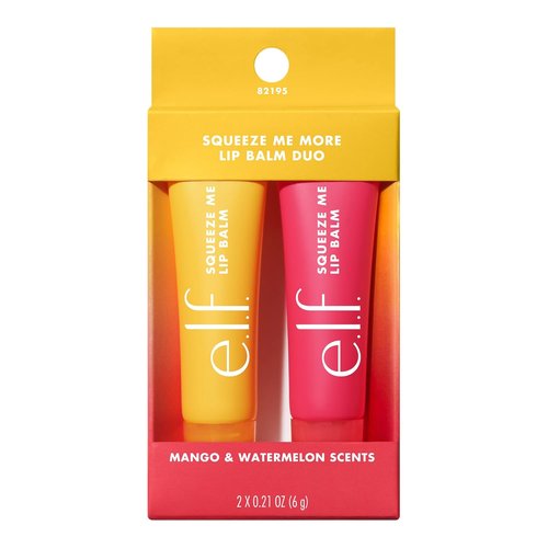 e.l.f. Squeeze Me More Lip Balm Duo - Moisturizing Tinted Balm with Hyaluronic Acid | Vegan, Mango & Watermelon