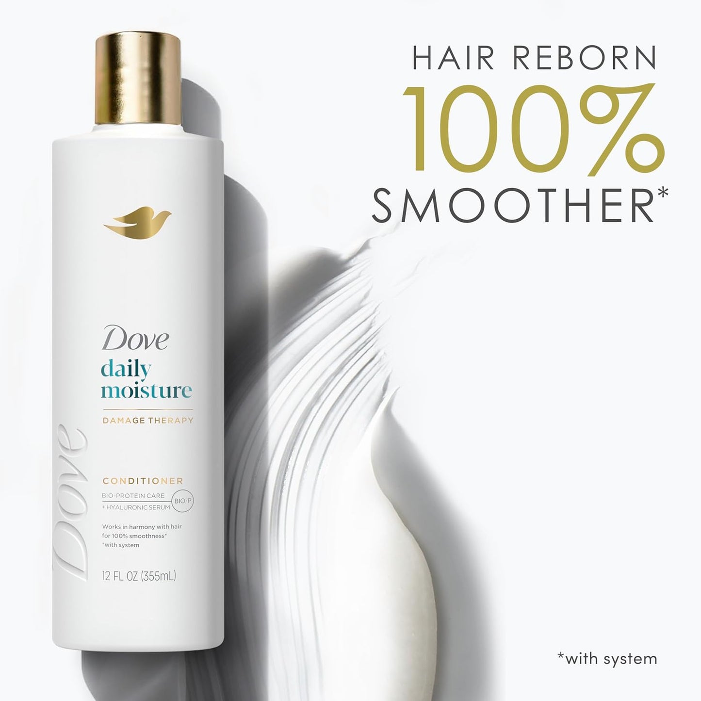 Dove Nutritive Solutions Moisturizing Conditioner - Daily Moisture for Dry Hair | 12 oz, 4 Count