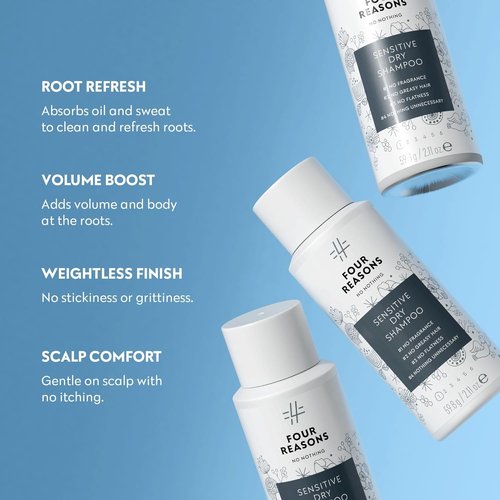 No Nothing Volumizing Dry Shampoo - Travel Size, Fragrance-Free & Talc-Free | Hypoallergenic & Vegan 100ml