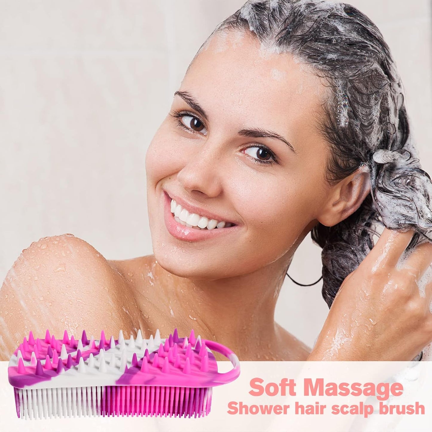 Skiennix Silicone Body Scrubber - Gentle Exfoliating Bath Brush for Women | Travel-Friendly Deep Clean & Massage