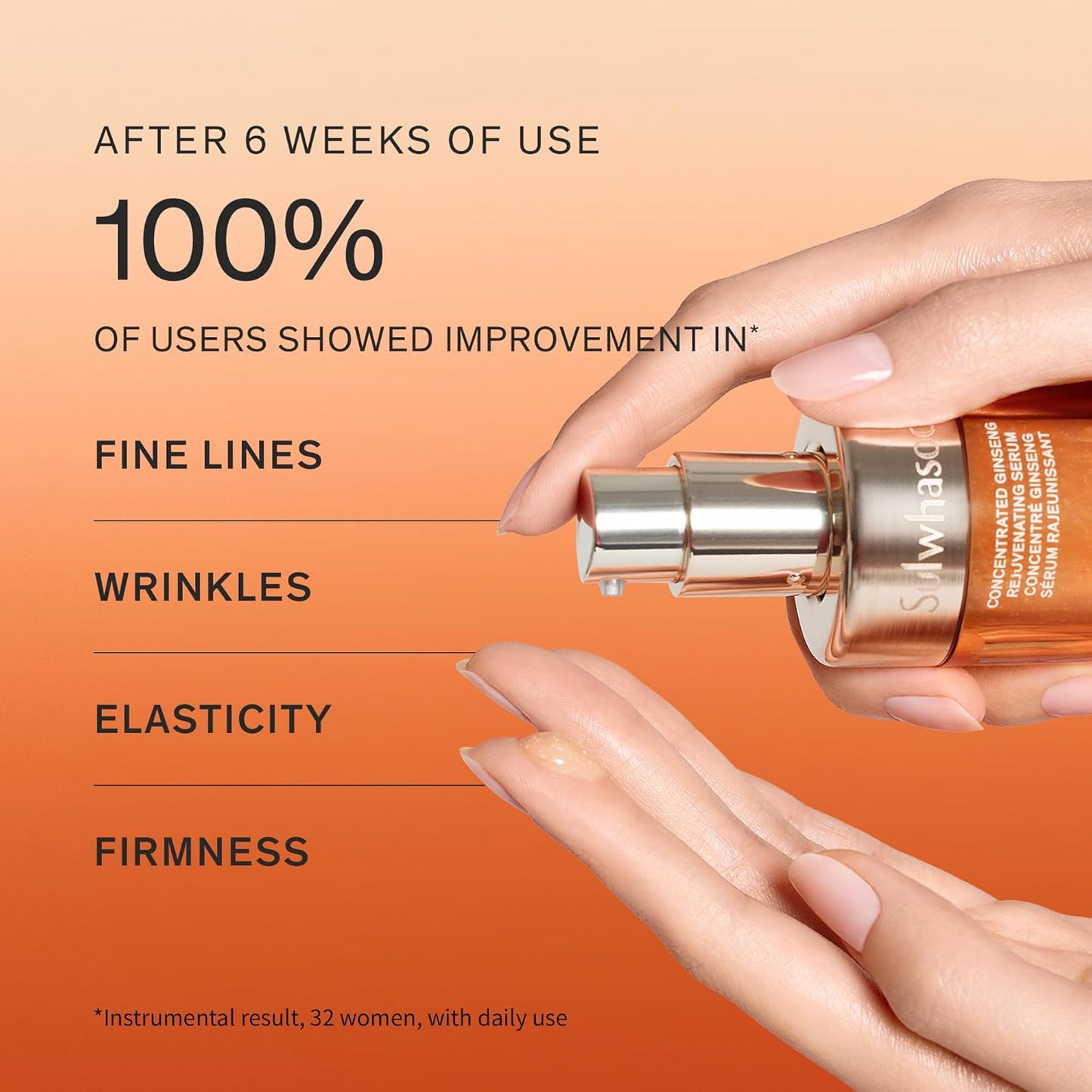 Sulwhasoo Concentrated Ginseng Rejuvenating Serum - Anti-Aging Ginseng & Peptide Formula for Hydration & Wrinkle Reduction