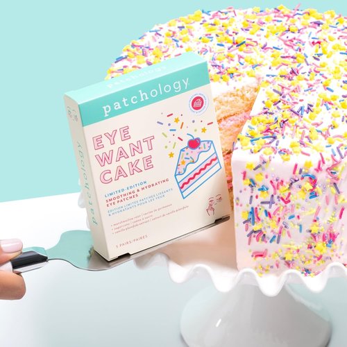 Patchology Eye Want Cake Eye Patches - Hydrating Under Eye Masks for Puffiness & Dark Circles | 5-Pack