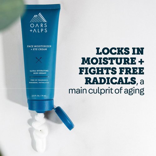 Oars + Alps Anti-Aging Face Moisturizer - Hydrating Eye Cream with Shea Butter & Jojoba Oil | Lightweight & Vegan