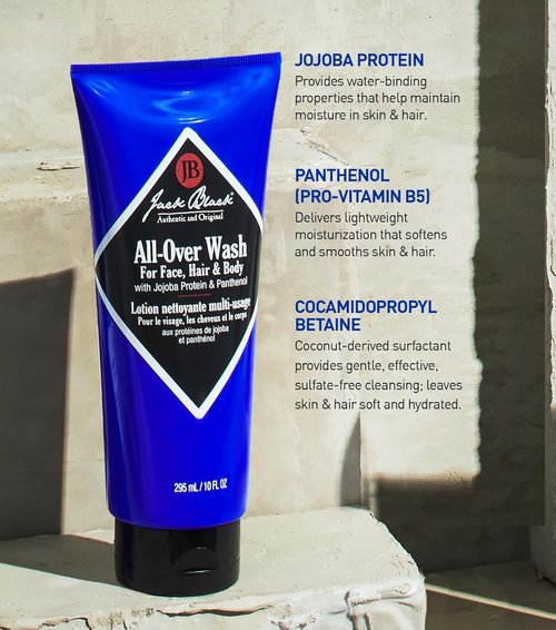 Jack Black Body Collection Set for Men - Body Wash, Pit Boss Deodorant & Moisturizing Lotion
