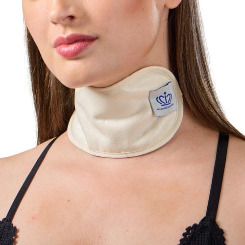 QUEEN OF THE THRONES Castor Oil Pack for Thyroid - Heatless, Less-Mess, Reusable - Organic Cotton Flannel, Comfort Fit, Soft Straps & Naturopathic Doctor Designed
