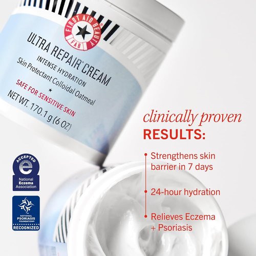 First Aid Beauty - Ultra Repair Cream | Intense Hydration & Skin Barrier Strengthening, 2 oz