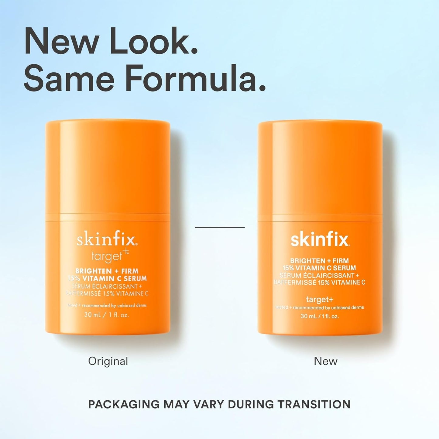 Skinfix Brighten + Firm Vitamin C Serum - 15% Concentration for Dark Spots & Fine Lines - Safe for Sensitive Skin