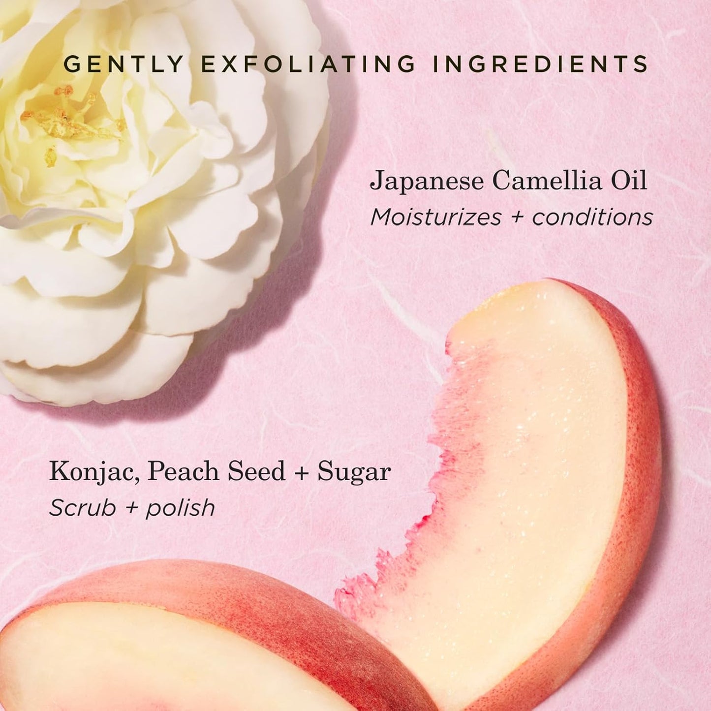 Tatcha Kissu Lip Scrub - Moisturizing Exfoliant with Peach Seed for Smooth, Polished Lips