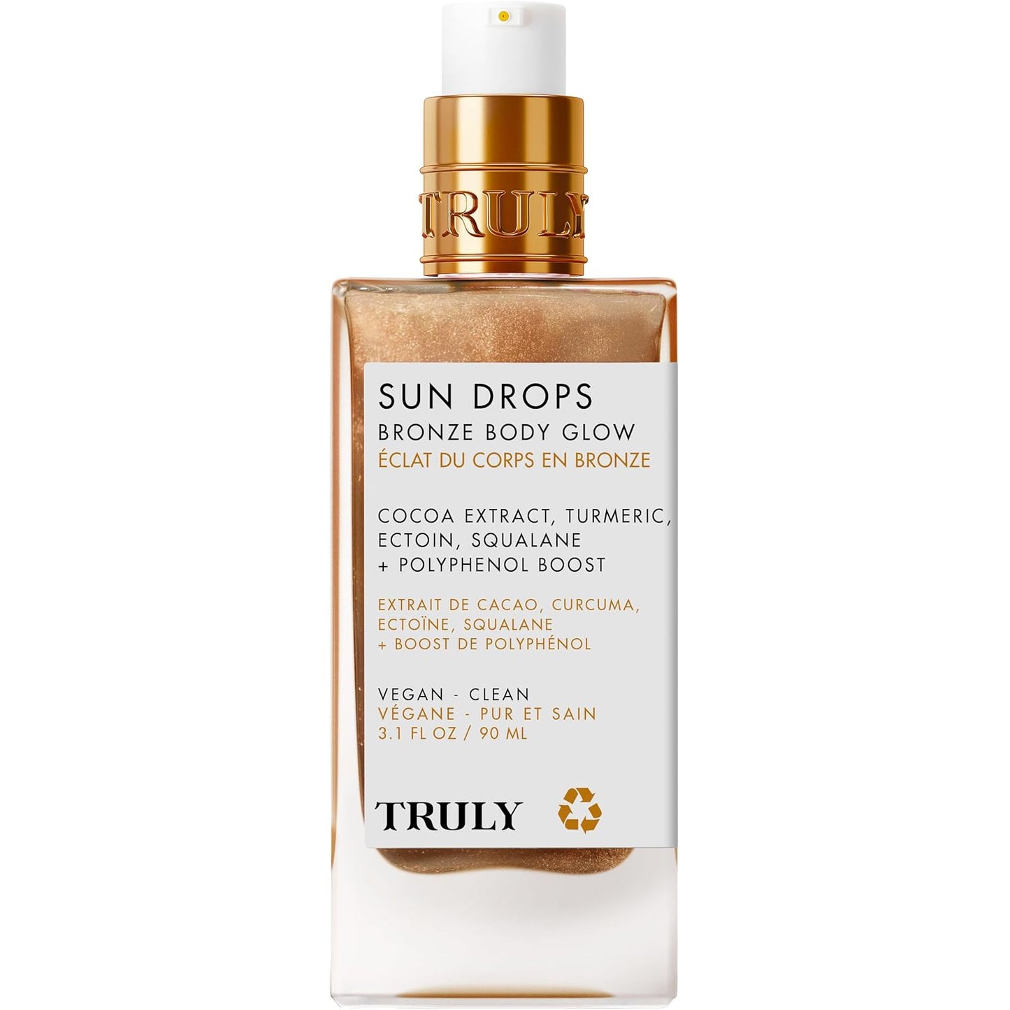Truly Sun Drops Bronze Body Glow Oil - Hydrating Bronzing Oil for Radiant Skin | Lightweight, Non-Greasy Formula
