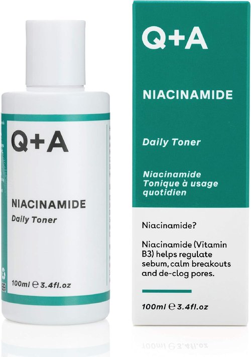 Q+A Niacinamide Daily Toner - Hydrating & Pore Refining Face Toner with Hyaluronic Acid | 100ml, Fragrance-Free