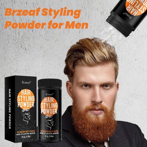 Brzeaf Hair Styling Powder - Medium to Strong Hold for Texture & Volume | Natural Look for All Hair Types
