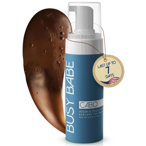 CABO Tanning Mousse - Flawless Self Tanner for a Sun-Kissed Glow | Dark Bronze, 200ml for All Skin Types