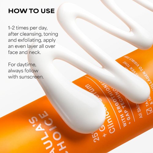 Paula’s Choice 25% Vitamin C Serum - Brightening Face Serum with Glutathione & Antioxidants | 1oz, Fragrance-Free