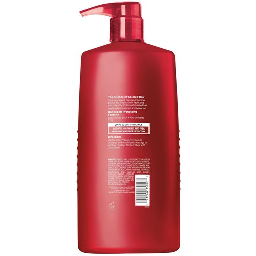 L'Oreal Paris Elvive Color Vibrancy Shampoo - Protects Color Treated Hair | 28 Fl Oz with Linseed Elixir
