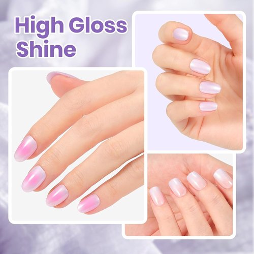 Beetles Purple Nail Polish - Clouded Violet | Quick-Dry Pastel Glitter 0.51 Fl Oz for Stunning Spring Nails