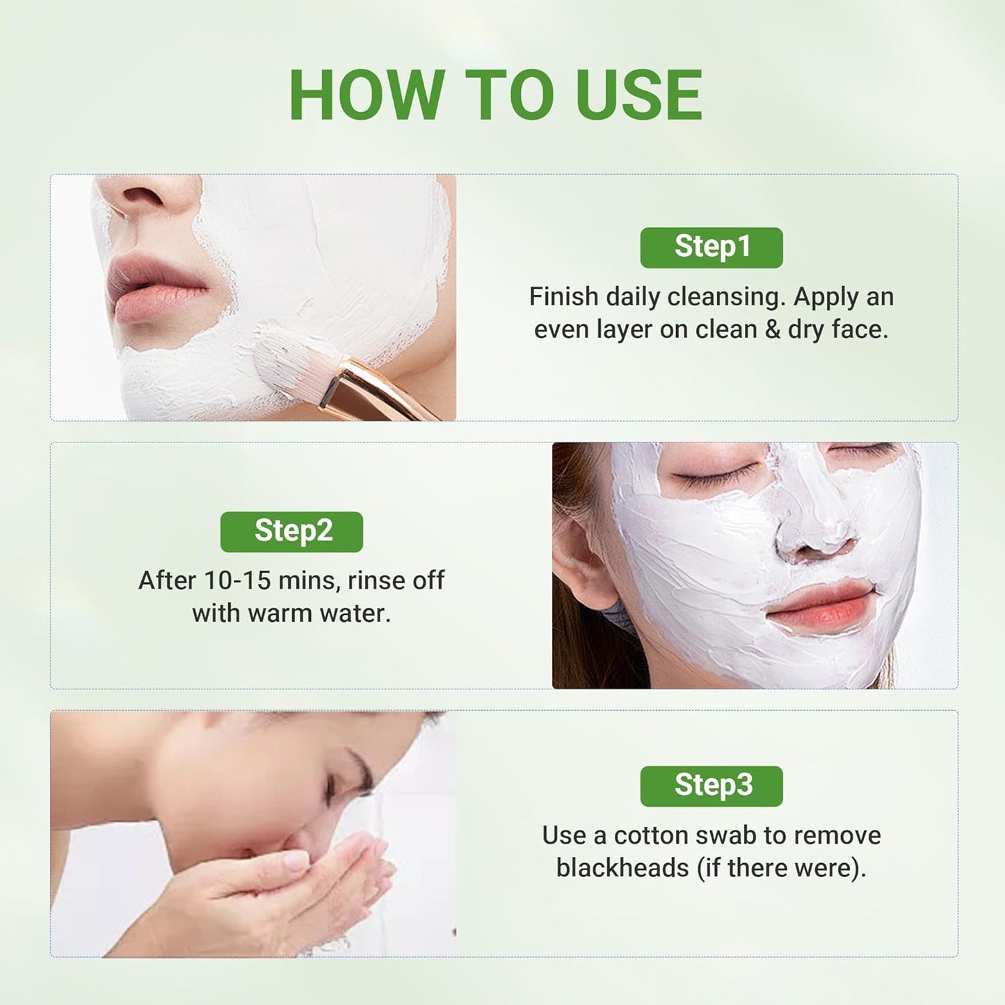 Skiennix 3X Acid Clay Mask - Deep Cleansing Facial Skincare for Pore Minimizing & Detox | 3.53 oz