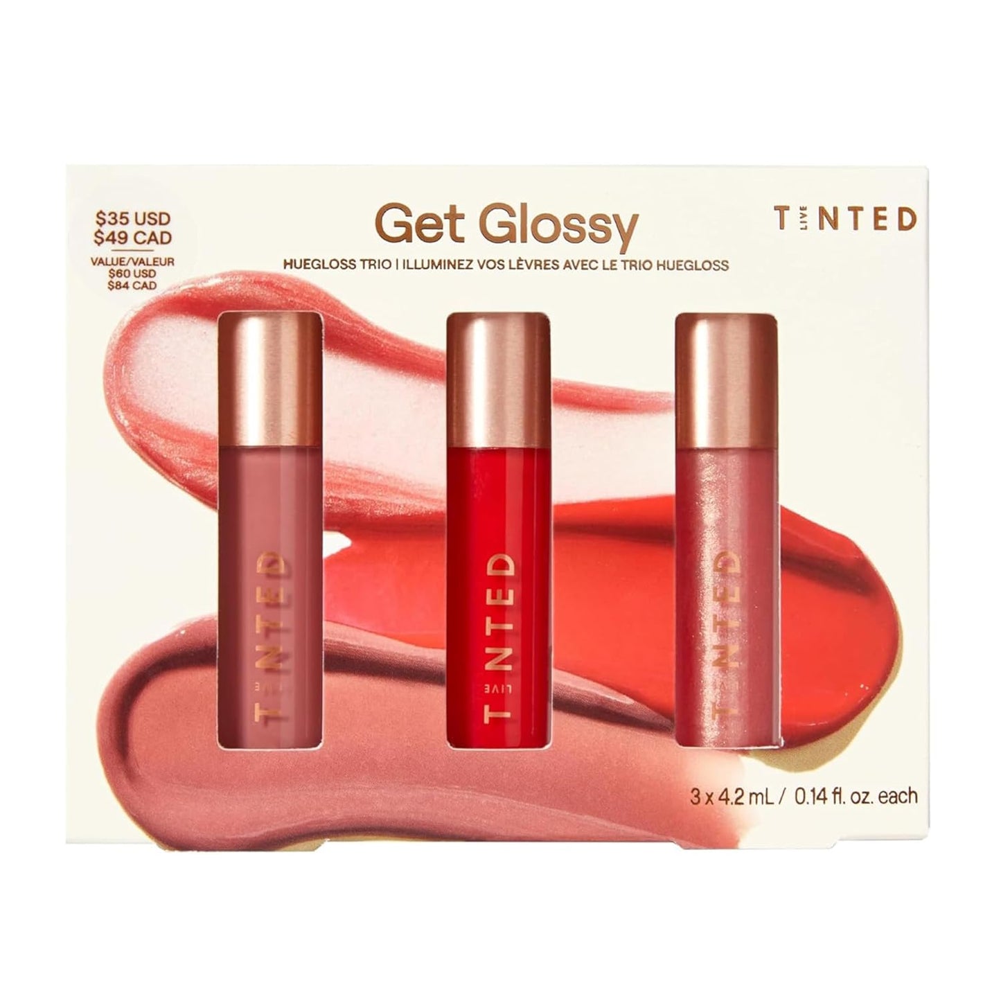 Live Tinted Huegloss Trio Kit - High-Shine Lip Gloss in Grace, Smart & Honor | 3-Piece Set