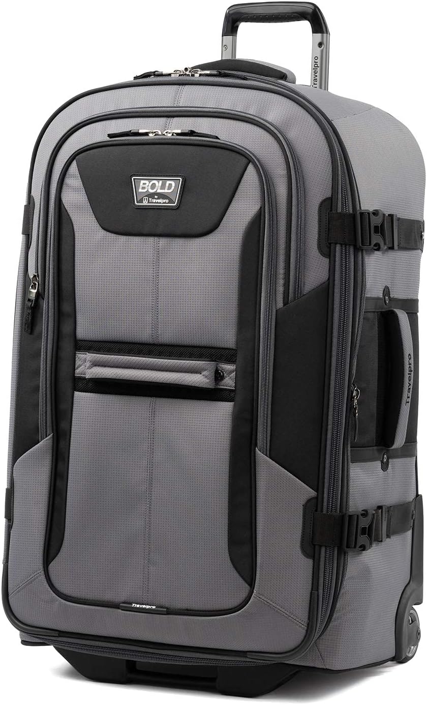 Travelpro Bold Softside Expandable Rollaboard Luggage Set - Grey/Black, 2-Piece (22"/28")