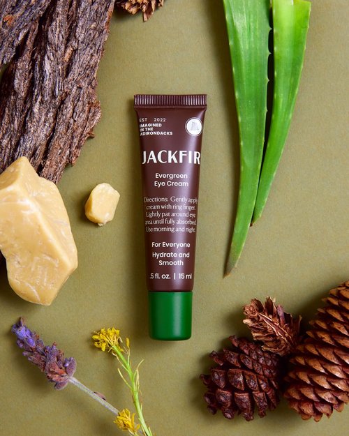 Jackfir Evergreen Eye Cream - Natural Formula for Men to Reduce Puffiness & Brighten Dark Circles | 0.5 Fl Oz