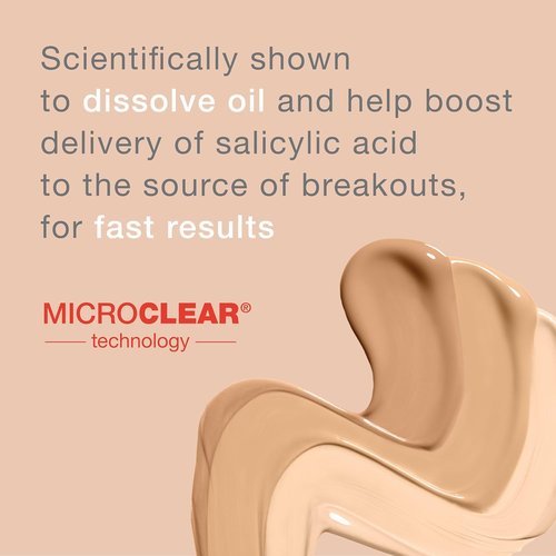Neutrogena SkinClearing Liquid Foundation - Oil-Free, Acne-Fighting Formula with 0.5% Salicylic Acid | Classic Ivory, 1 fl. oz