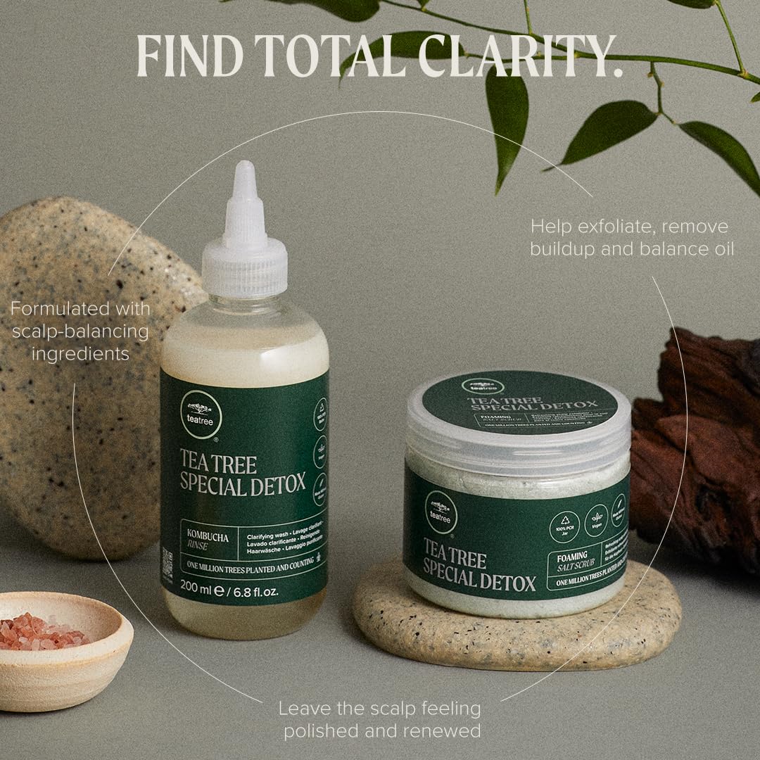 Tea Tree Special Detox Kombucha Rinse - Removes Buildup & Adds Shine for All Hair Types