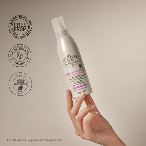 Il Salone Milano Curl Defining Cream - Anti-Frizz & Heat Protection - Adds Definition & Shine | 6.76 fl oz (200ml)