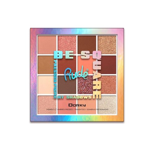 Rude Cosmetics Be Square Pressed Pigments & Shadows - Dorky - 0.76 oz Vibrant Makeup