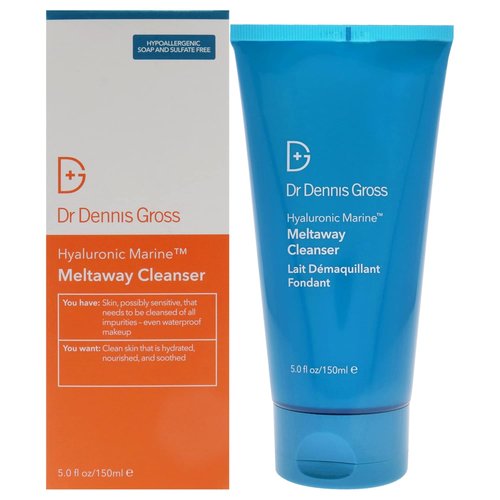 Dr. Dennis Gross Hyaluronic Marine Meltaway Cleanser - Gentle Unisex Formula | 5 oz