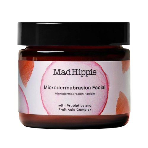 Mad Hippie Microdermabrasion Facial Scrub - Exfoliating Formula with Probiotics & AHA, 2.1 Fl Oz