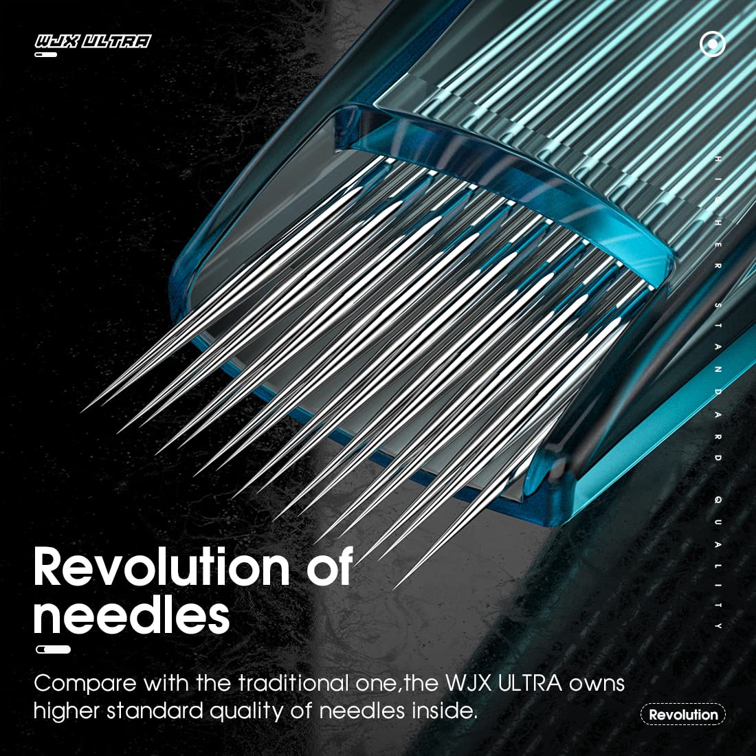 Wjx Ultra Tattoo Cartridges, 1007M Tattoo Needles 20Pcs Magnum Bugpin Size for Pro Artists