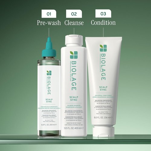 Biolage Scalp Sync Universal Conditioner - Nourishing Hydration for All Scalp Types | Lightweight Vegan Formula with Fermented Tea & Glycolic Acid