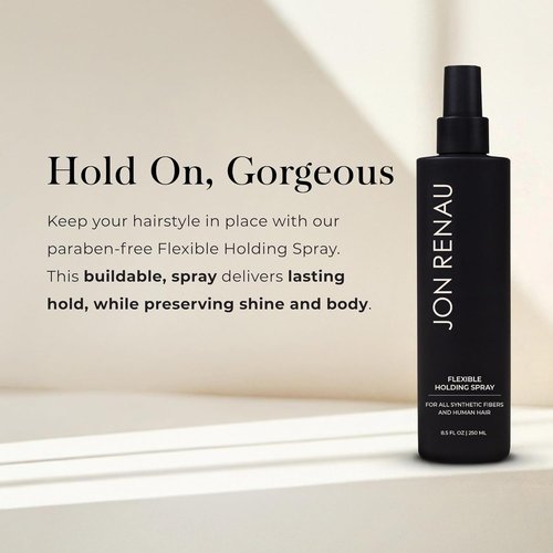 Jon Renau Flexible Holding Spray - Buildable Hold for Wigs | Paraben & Sulfate Free, 8.5 oz