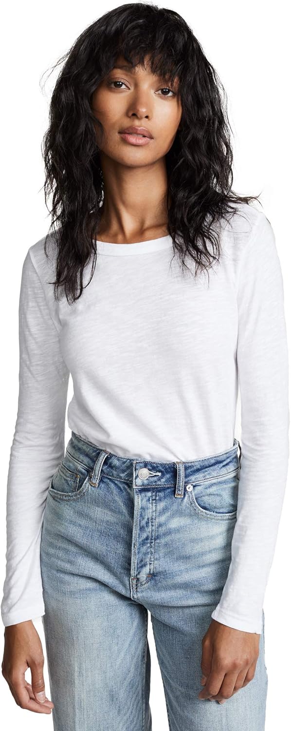 Velvet by Graham & Spencer Women's Lizzie Long Sleeve Tee - Soft, Stylish Comfort in Classic Black