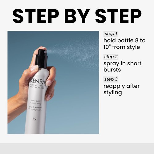 Kenra Volume Spray Non-Aerosol 25 - Super Hold Finishing Spray | Humidity Resistant & Flake-Free | For All Hair Types