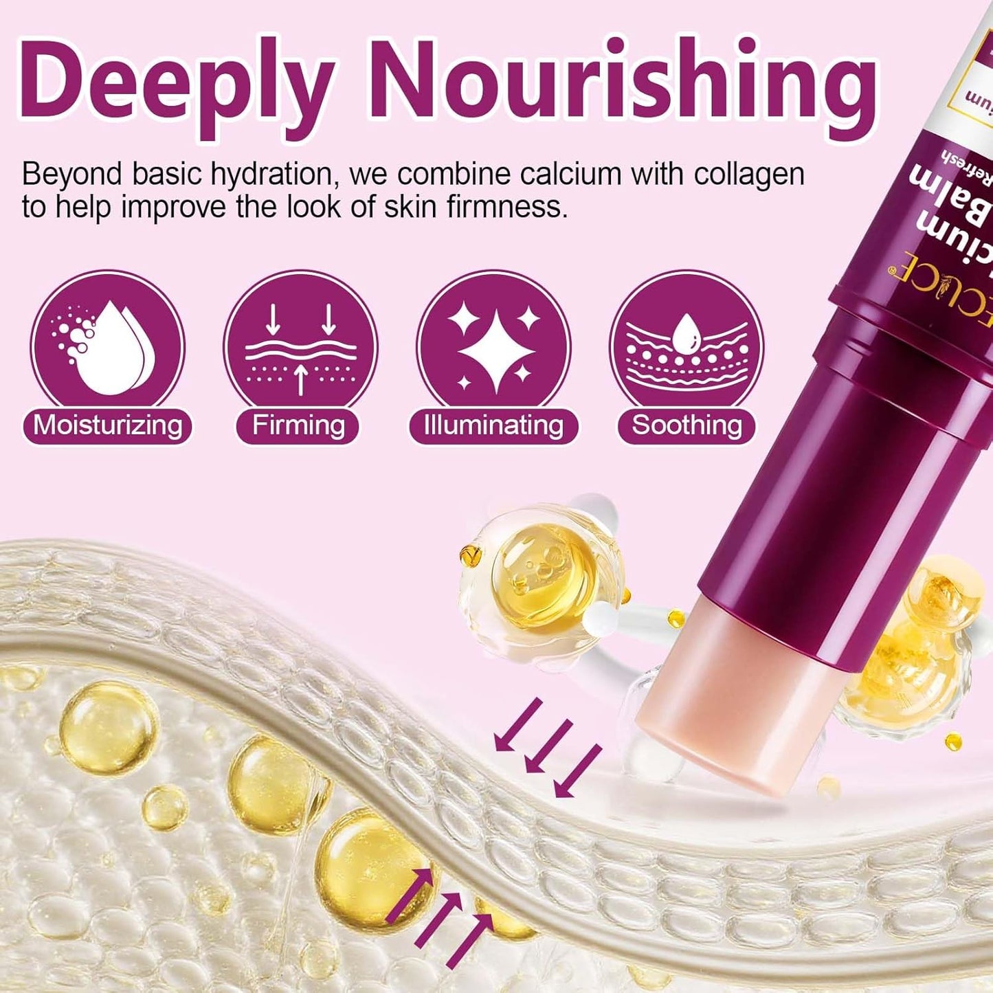 Skiennix Calcium Multi Balm - Anti-Aging Moisturizing Stick for Eyes, Neck & Face | 9g (2PCS)