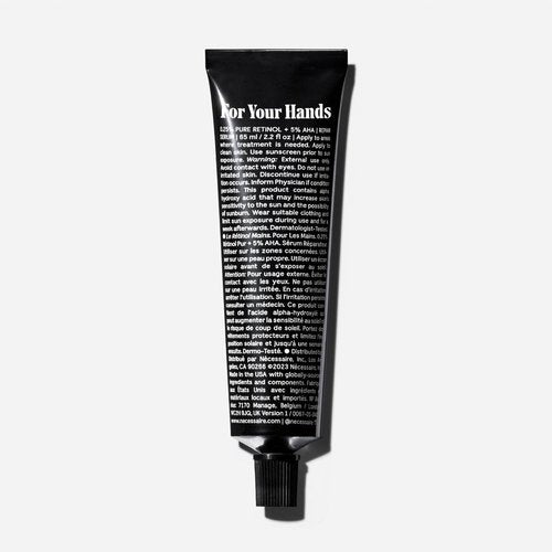 Nécessaire The Hand Retinol Serum - Anti-Aging Repair for Wrinkles & Crepiness | 2.2 fl oz, 0.25% Pure Retinol