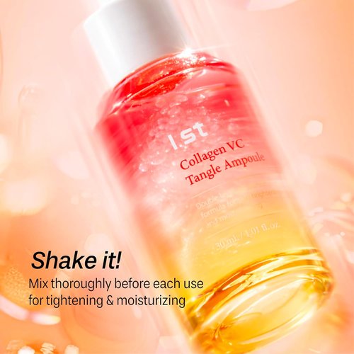 I.st Collagen VC Bounce Ampoule - Korean Vitamin C Face Serum for Hydration | 1.01 Fl Oz