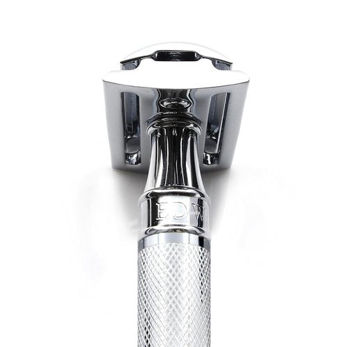 Edwin Jagger Classic Double Edge Safety Razor - Eco-Friendly Short Handle for Men & Women | Fits All DE Blades