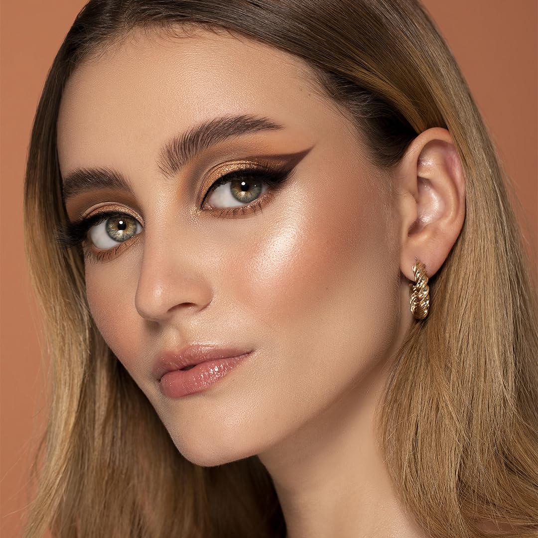 Sigma Beauty Ambiance Eyeshadow Palette - Luminous Neutral & Gold Shades | Summer Vibes, Mirror Included